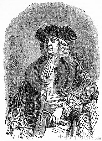 William Penn, founder of the State of Pennsylvania Stock Photo